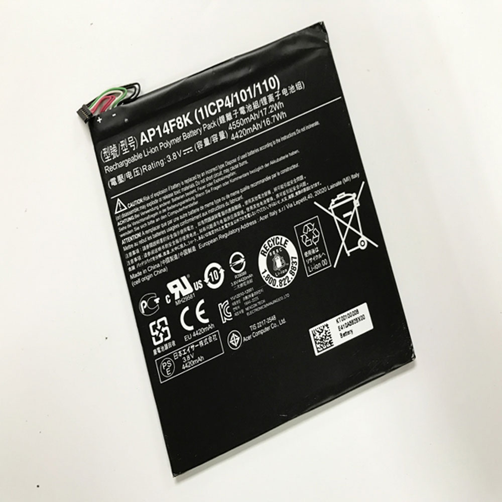 Batería para Iconia-Tab-B1-720-Tablet-Battery-(1ICP4/58/acer-AP14E8K